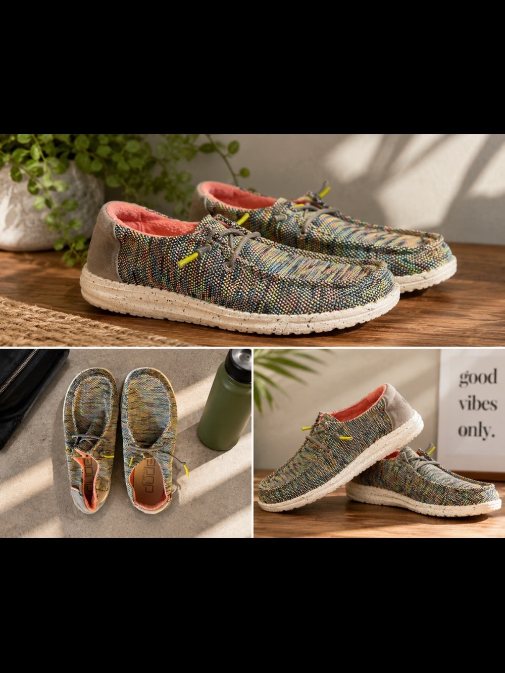 Hey Dude Multicolor Knit Men's Slip-On Casual Shoes